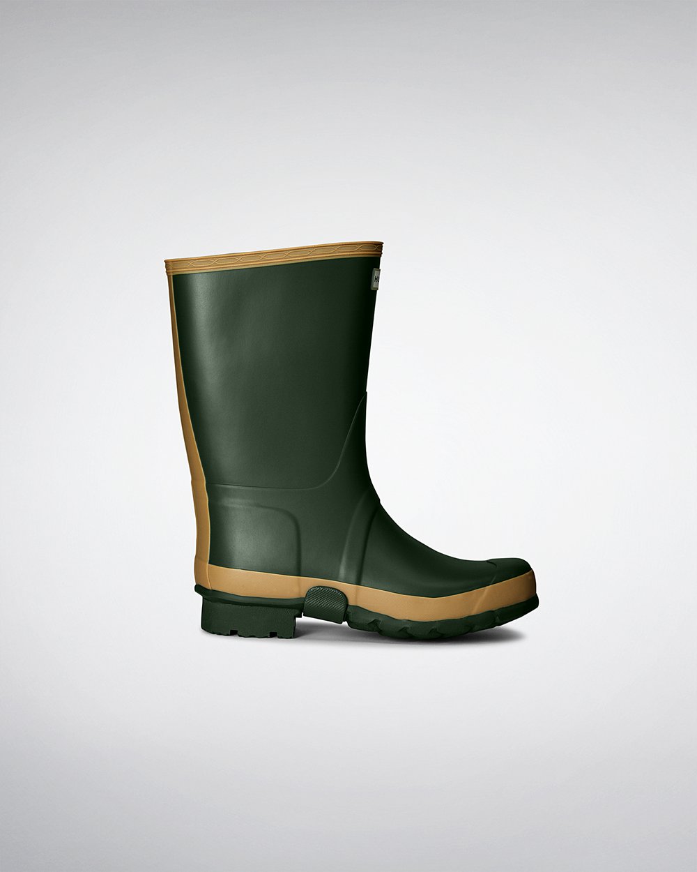 Bottes Courtes de Pluie Hunter Gardener Femme Vert DCYGMSO-92